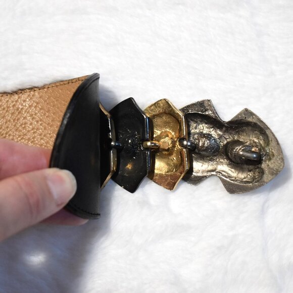 Roberto Dalpra Gaucho Leather Waist Belt Genuine Leather Argentine Western Boho - Picture 12 of 16